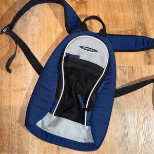 Speedo Color Block Teamster Swim Backpack Black/Blue 12in Team Athletic Bag